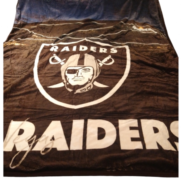 Bedding Lv Raiders Allegiant Stadium Fleece Blanket Wled Accent 78